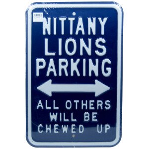 metal sign Nittany Lions Parking